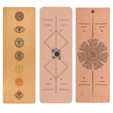 Different designs  cork yoga mat