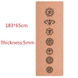 Different designs  cork yoga mat