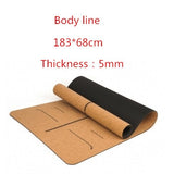 Different designs  cork yoga mat