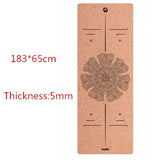 Different designs  cork yoga mat