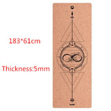 Different designs  cork yoga mat