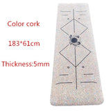 Different designs  cork yoga mat