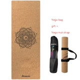 Natural Rubber Cork Yoga Mat