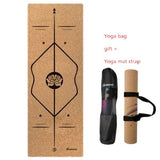 Natural Rubber Cork Yoga Mat