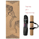 Natural Rubber Cork Yoga Mat