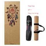 Natural Rubber Cork Yoga Mat