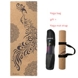 Natural Rubber Cork Yoga Mat