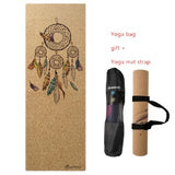 Natural Rubber Cork Yoga Mat